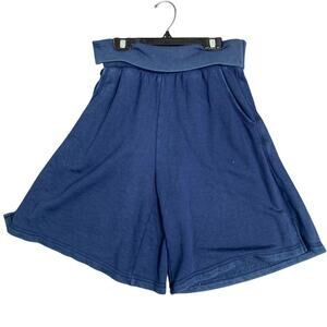 New Aerie Womens Small Foldover Waist Stretchy PolyCotton Sweatpant Shorts